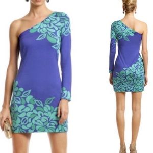 Lilly Pulitzer Whitaker One Shoulder Silk Dress